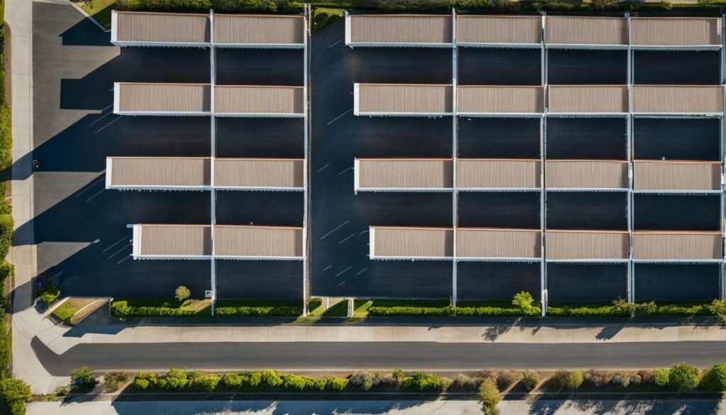 How Wide Is the Driveway Between Self Storage Drive-up Units? How Wide Is the Driveway Between Self Storage Drive-up Units?